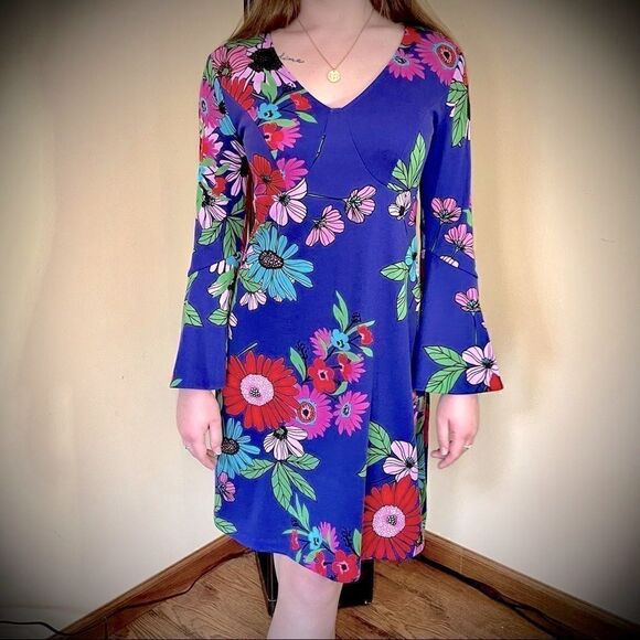 TRINA TURK TENDERNESS BELL SLEEVE DRESS 2 NWT - Picture 5 of 15